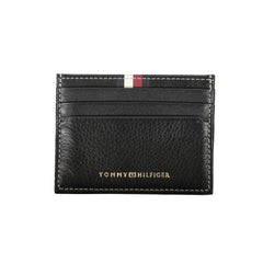 Tommy Hilfiger Black Leather Men Wallet - Card Cases