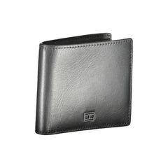 Tommy Hilfiger Black Leather Men Wallet - Wallets