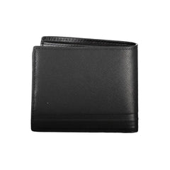 Tommy Hilfiger Black Leather Men Wallet - Wallets