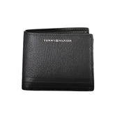 Tommy Hilfiger Black Leather Men Wallet - Wallets