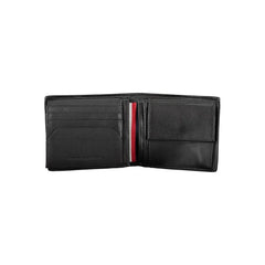 Tommy Hilfiger Black Leather Men Wallet - Wallets