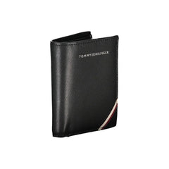 Tommy Hilfiger Black Leather Men Wallet - Wallets