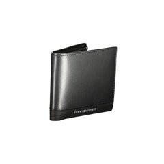 Tommy Hilfiger Black Leather Men Wallet - Wallets