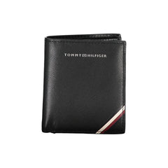 Tommy Hilfiger Black Leather Men Wallet - Wallets