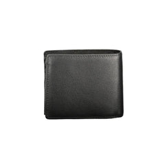 Tommy Hilfiger Black Leather Men Wallet - Wallets