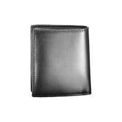 Tommy Hilfiger Black Leather Men Wallet - Wallets