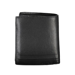 Tommy Hilfiger Black Leather Men Wallet - Wallets