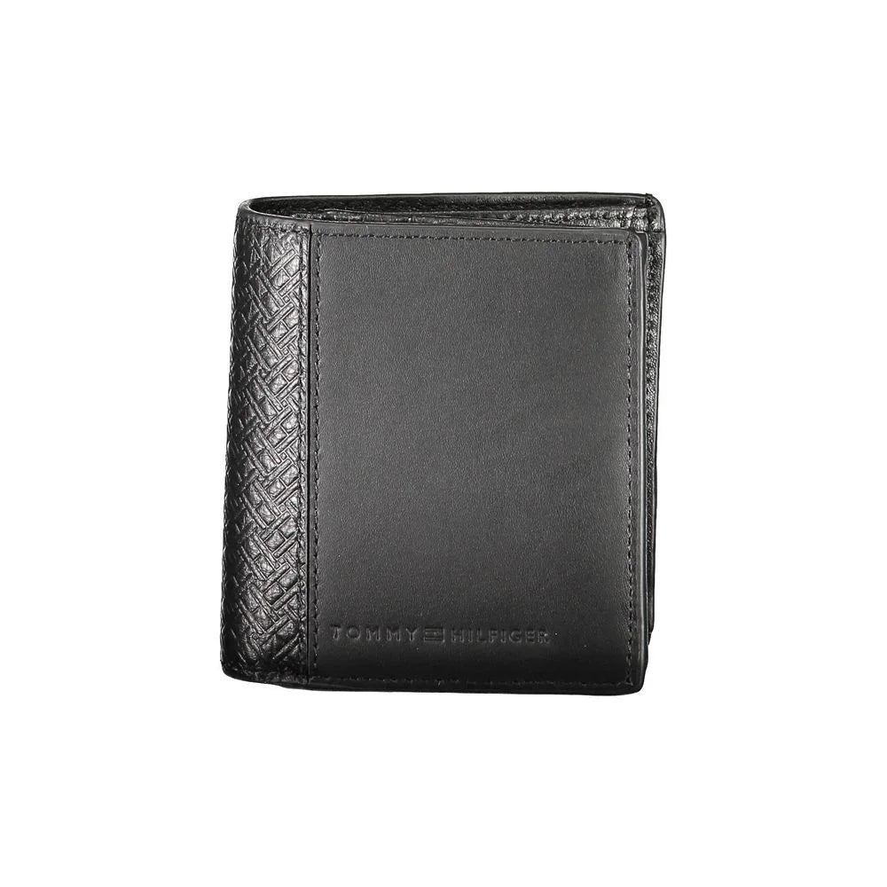 Tommy Hilfiger Black Leather Men Wallet - Wallets