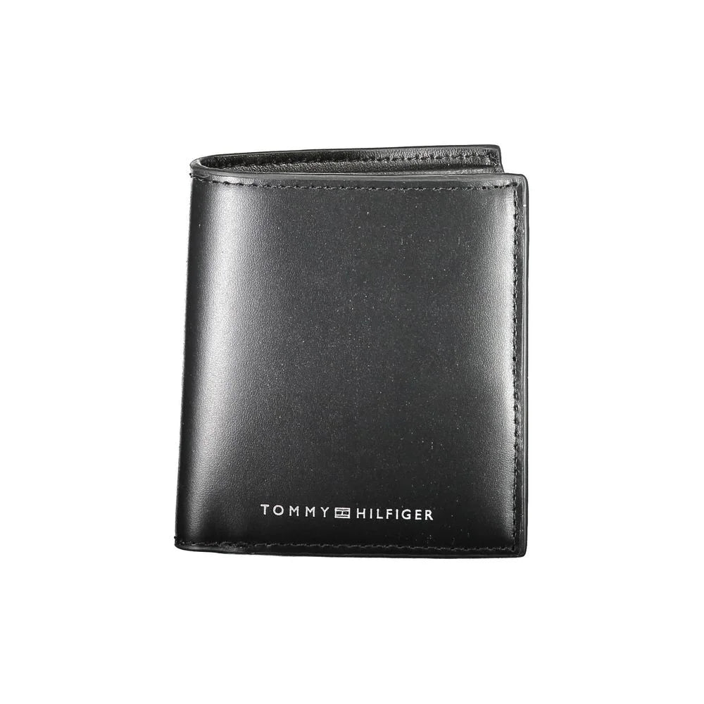 Tommy Hilfiger Black Leather Men Wallet - Wallets