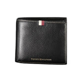 Tommy Hilfiger Black Leather Men Wallet - Wallets