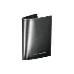 Tommy Hilfiger Black Leather Men Wallet - Wallets