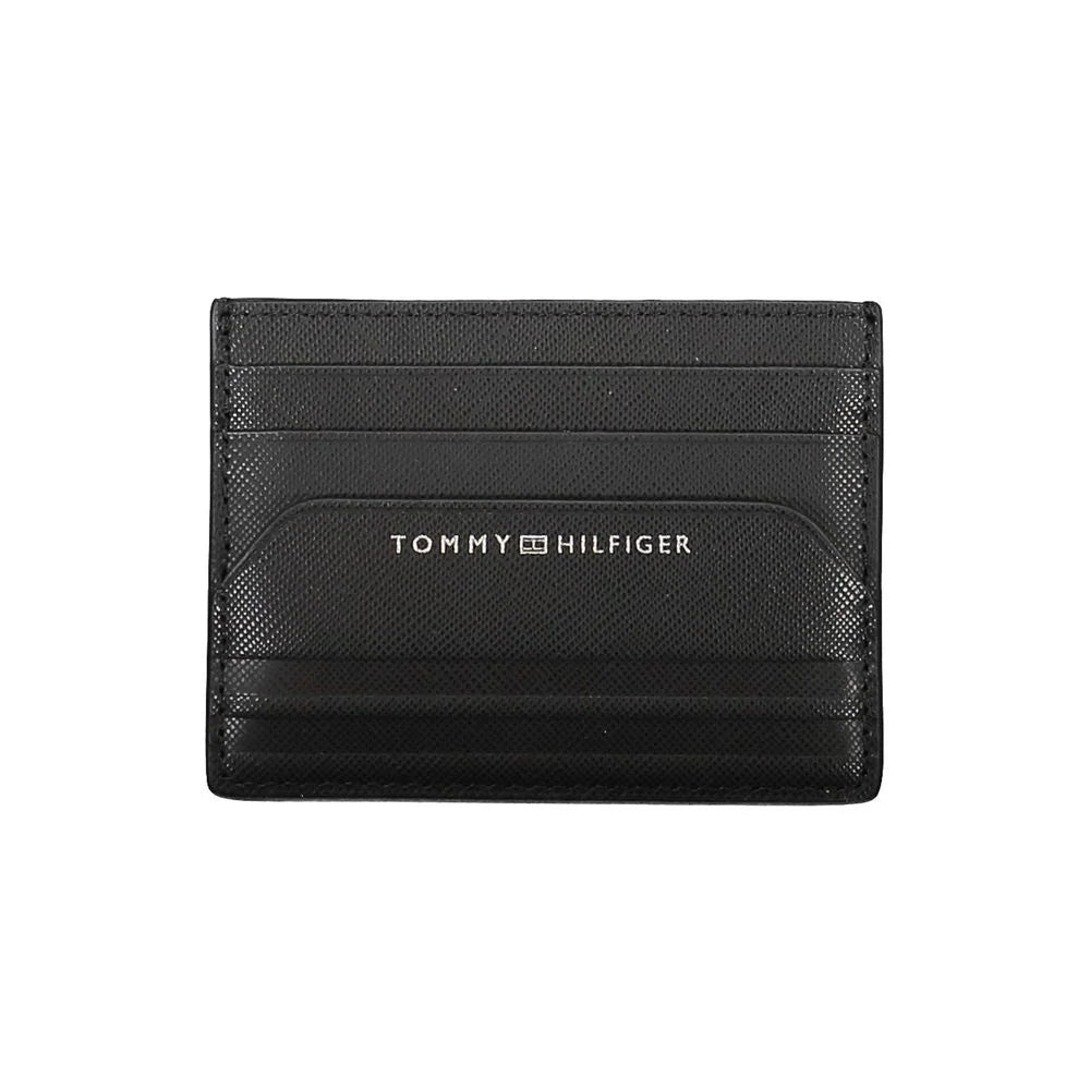 Tommy Hilfiger Black Leather Wallet - Card Cases
