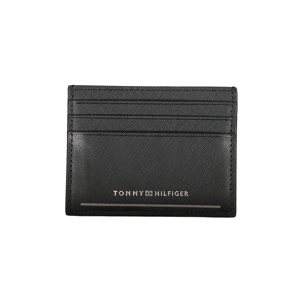 Tommy Hilfiger Black Leather Wallet - Card Cases