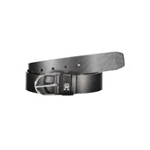 Tommy Hilfiger Black Leather Women Belt - Belts