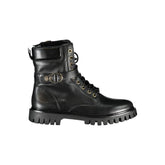 Tommy Hilfiger Black Leather Women Boot - EU36/US6