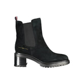 Tommy Hilfiger Black Leather Women Boot - EU41/US11