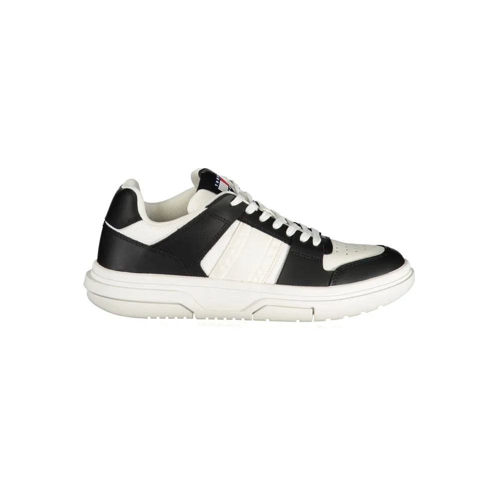 Tommy Hilfiger Black Leather Women Sneaker - Sneakers