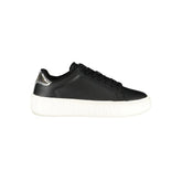 Tommy Hilfiger Black Leather Women Sneaker - Sneakers
