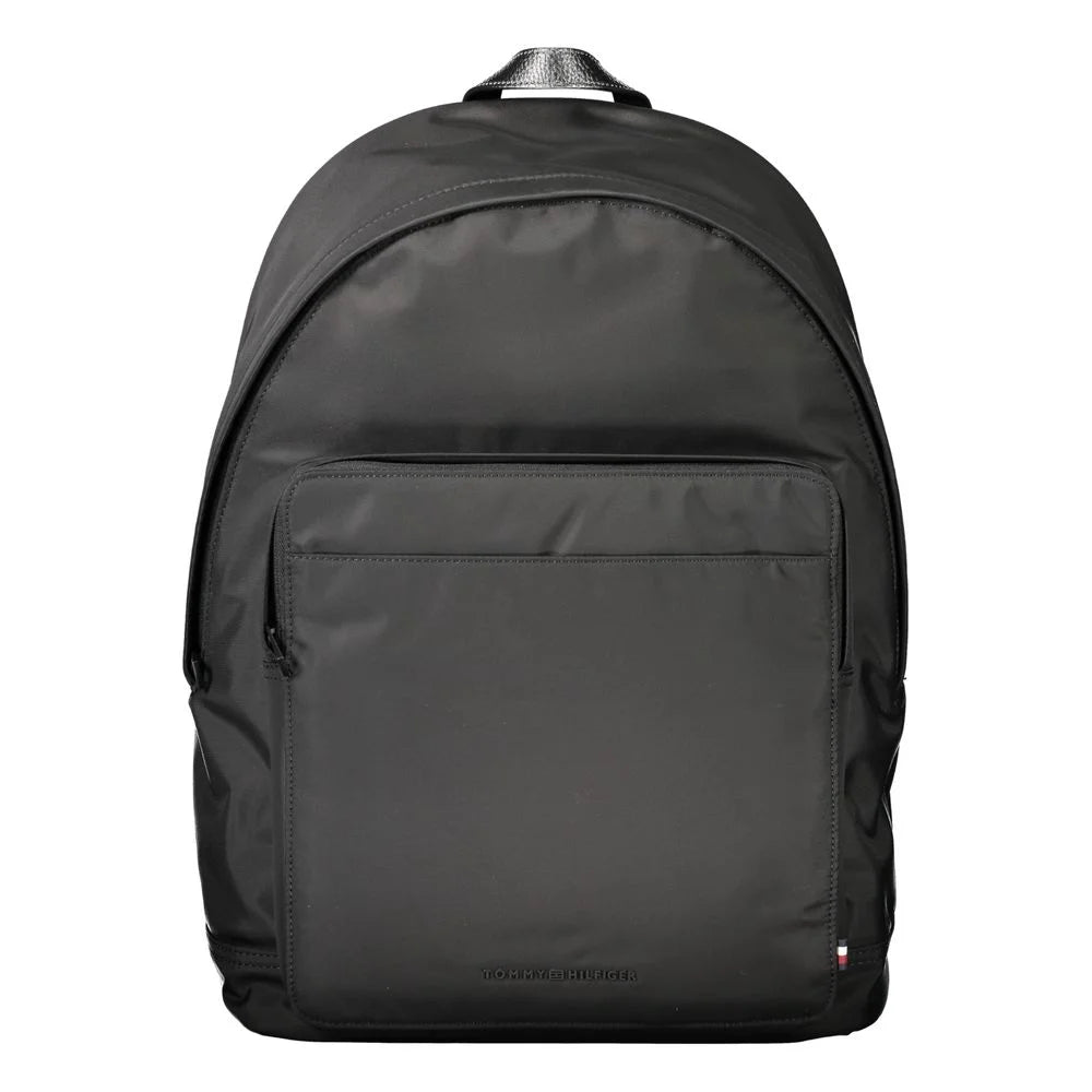 Tommy Hilfiger Black Polyester Backpack - Laptop Backpacks