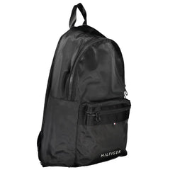 Tommy Hilfiger Black Polyester Men Backpack - Laptop Backpacks
