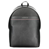 Tommy Hilfiger Black Polyester Men Backpack - Laptop Backpacks