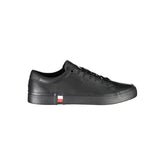 Tommy Hilfiger Black Polyester Sneaker - EU40/US7