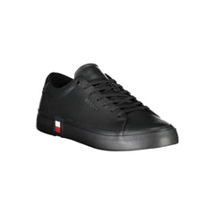 Tommy Hilfiger Black Polyester Sneaker - EU40/US7