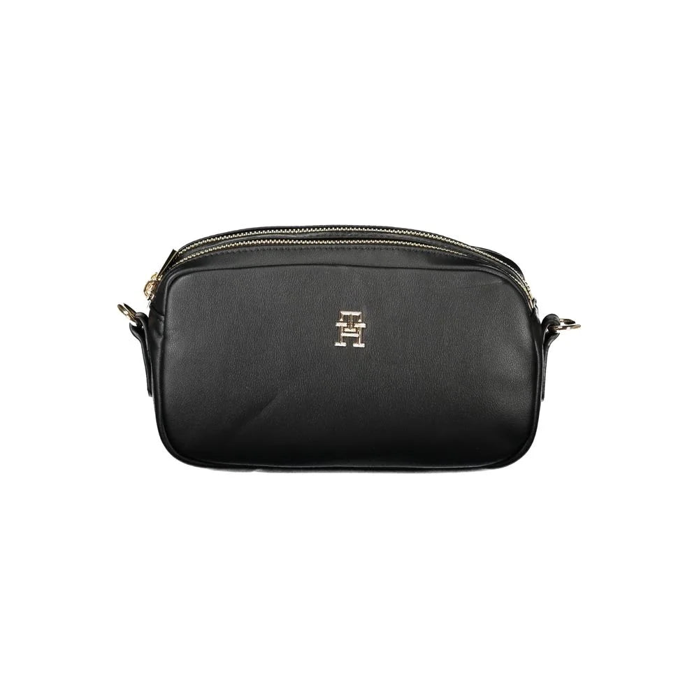 Tommy Hilfiger Black Polyester Women Handbag - Cross Body Bags