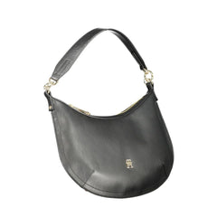 Tommy Hilfiger Black Polyethylene Handbag - Half-Moon Bags