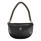 Tommy Hilfiger Black Polyethylene Handbag - Half-Moon Bags
