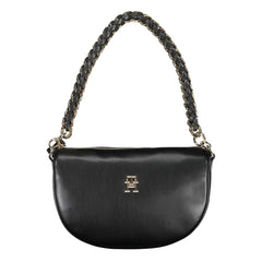 Tommy Hilfiger Black Polyethylene Handbag - Half-Moon Bags