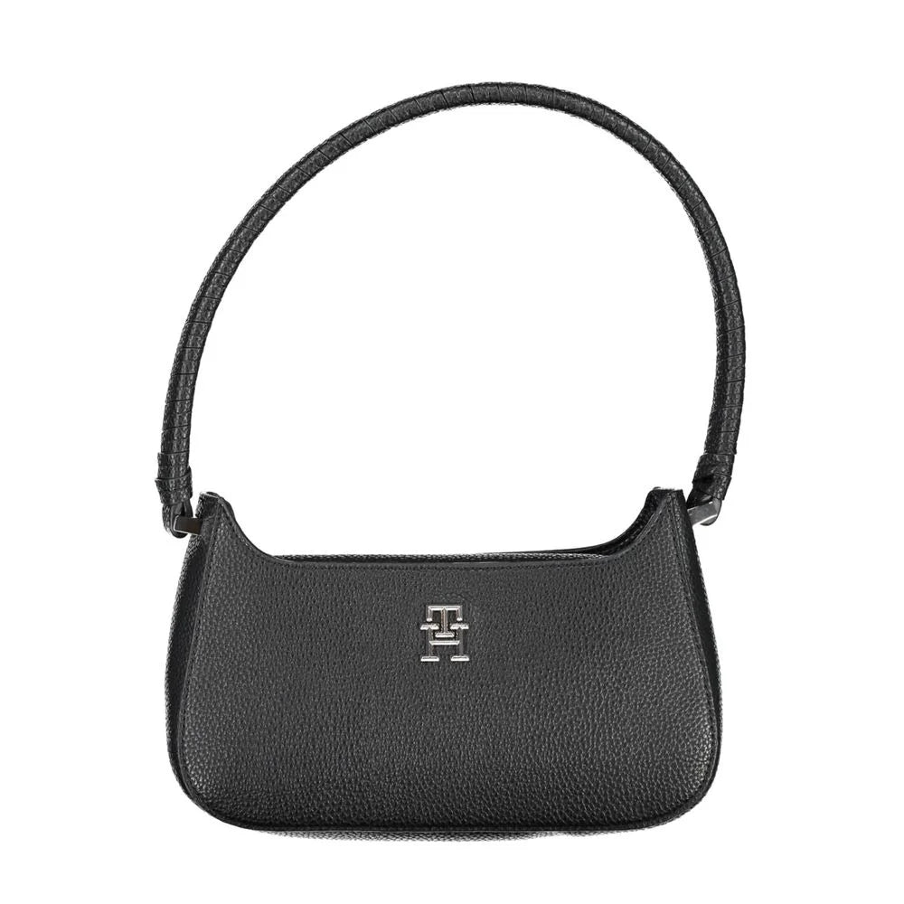 Tommy Hilfiger Black Polyethylene Handbag - Shoulder Bags