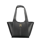 Tommy Hilfiger Black Polyethylene Women Handbag - Shopper Bags