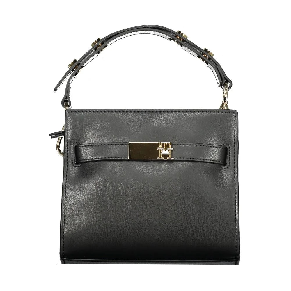 Tommy Hilfiger Black Polyethylene Women Handbag - Shoulder Bags