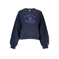Tommy Hilfiger Blue Cotton Women Sweater - Sweatshirts