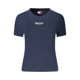 Tommy Hilfiger Blue Cotton Women T-Shirt - T-Shirts