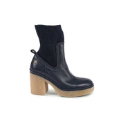 Tommy Hilfiger Blue Leather Ankle Boots - EU38/US8