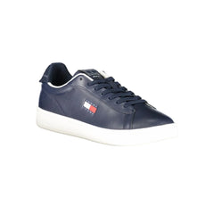Tommy Hilfiger Blue Leather Men Sneaker - Sneakers