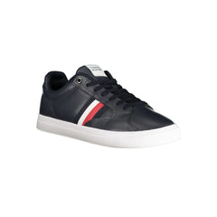 Tommy Hilfiger Blue Leather Men Sneaker - Sneakers