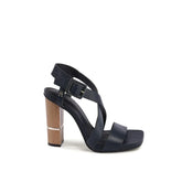 Tommy Hilfiger Blue Leather Platform Sandals - EU36/US6 - Sandals