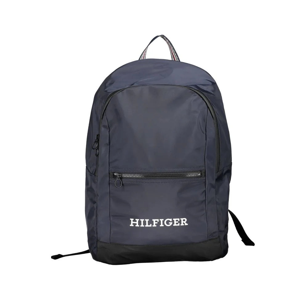 Tommy Hilfiger Blue Polyester Backpack - Laptop Backpacks