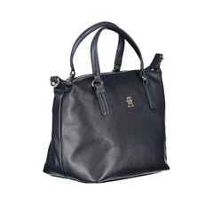 Tommy Hilfiger Blue Polyester Handbag - Shoulder Bags