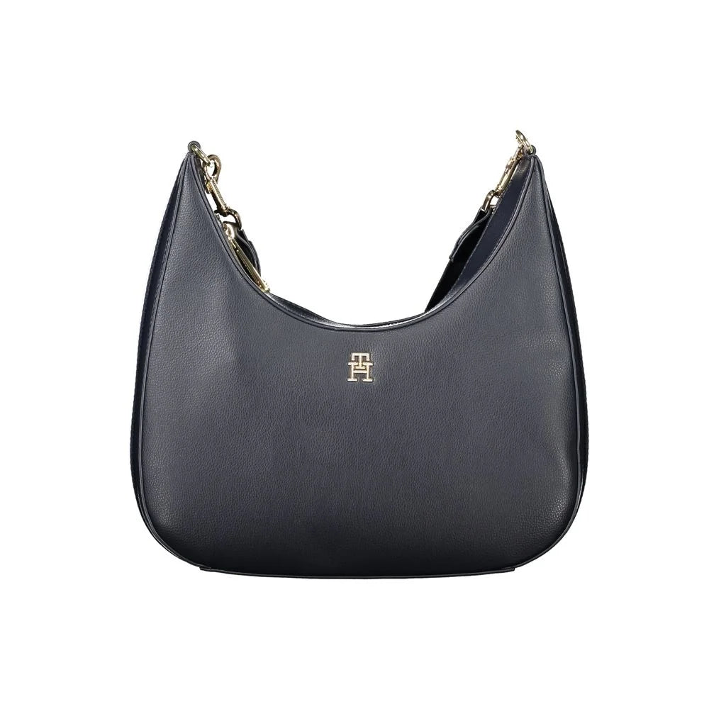 Tommy Hilfiger Blue Polyester Handbag - Shoulder Bags