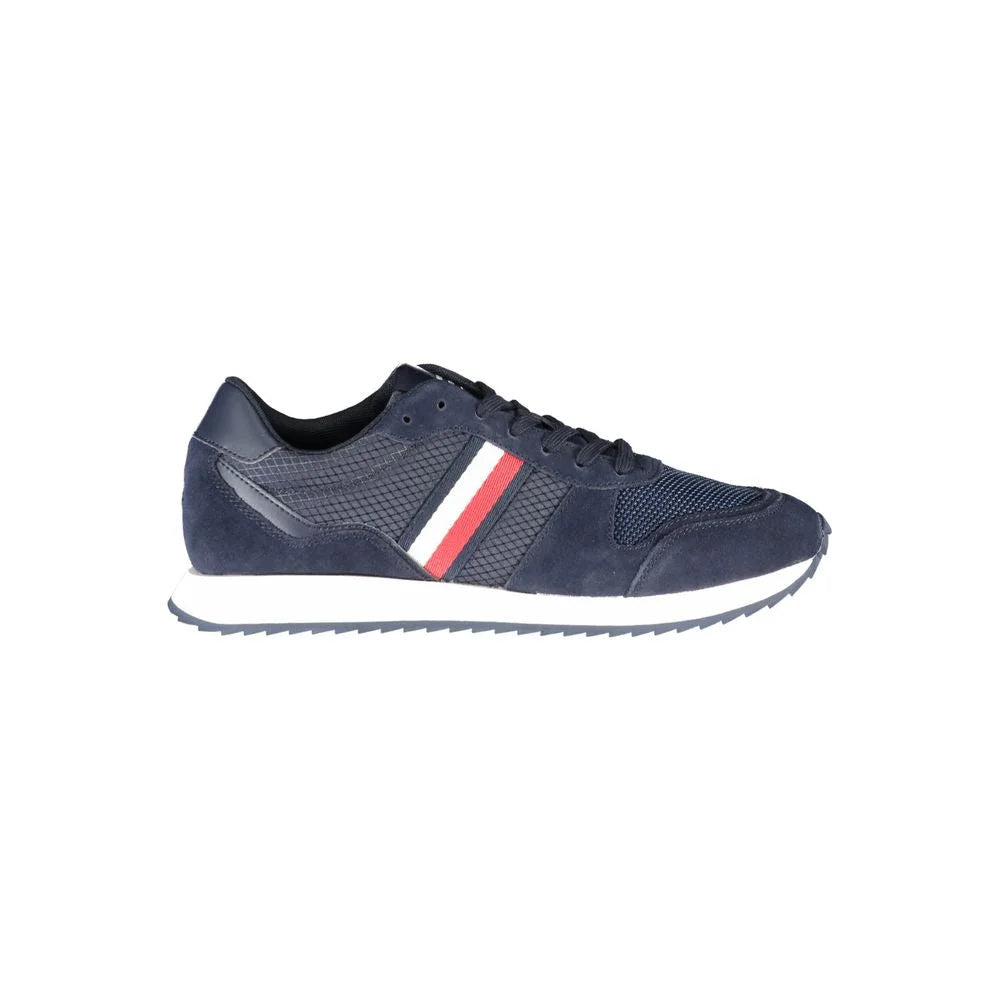 Tommy Hilfiger Blue Polyester Men Sneaker - EU40/US7 - Sneakers
