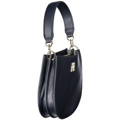 Tommy Hilfiger Blue Polyester Women Handbag - Half-Moon Bags