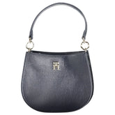 Tommy Hilfiger Blue Polyester Women Handbag - Half-Moon Bags