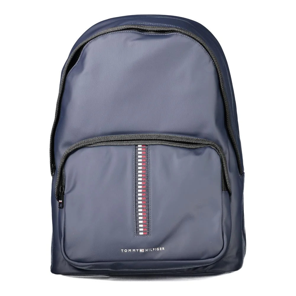 Tommy Hilfiger Blue Polyethylene Backpack - Laptop Backpacks
