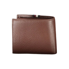 Tommy Hilfiger Brown Leather Wallet - Wallets