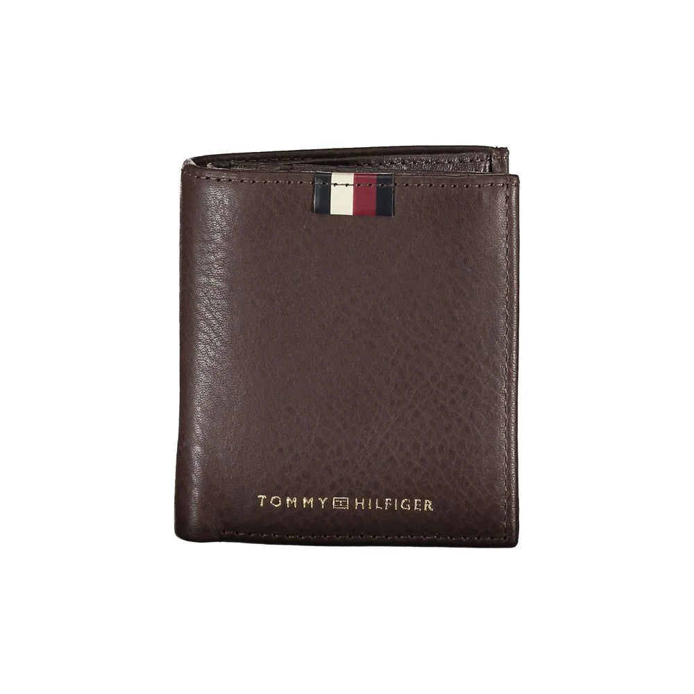 Tommy Hilfiger Brown Leather Wallet - Wallets