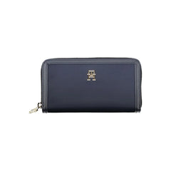 Tommy Hilfiger Chic Sustainable Blue Wallet with Secure Zip - Wallets